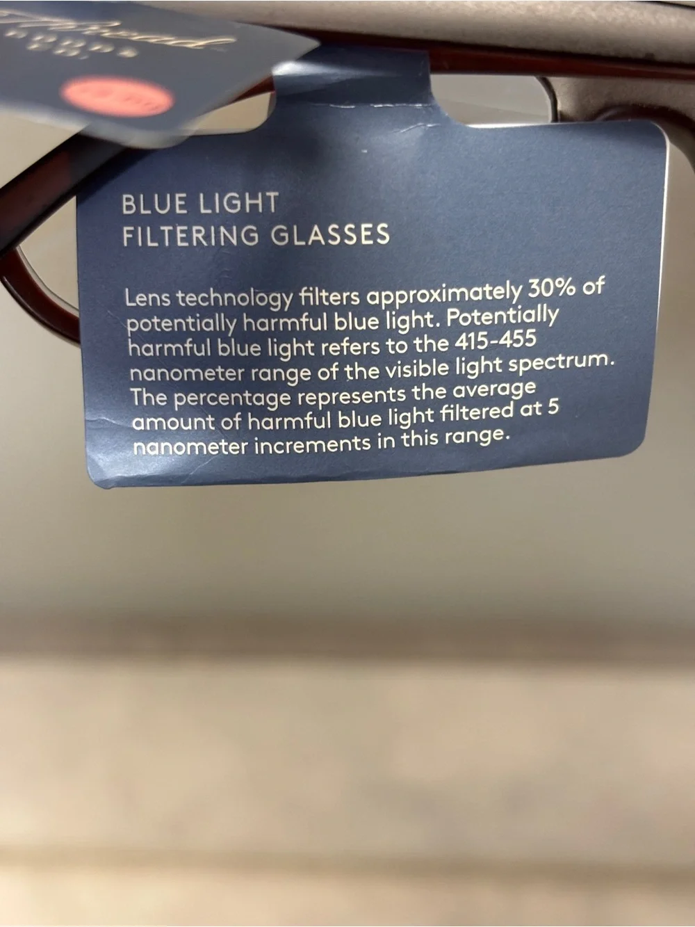 Universal Thread +2.00 Blue Light Filtering Reading Glasses Brown Frame NWT